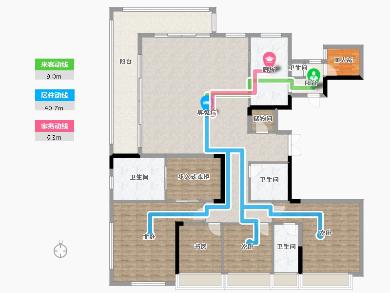 湖南省-长沙市-万科紫台-209.00-户型库-动静线