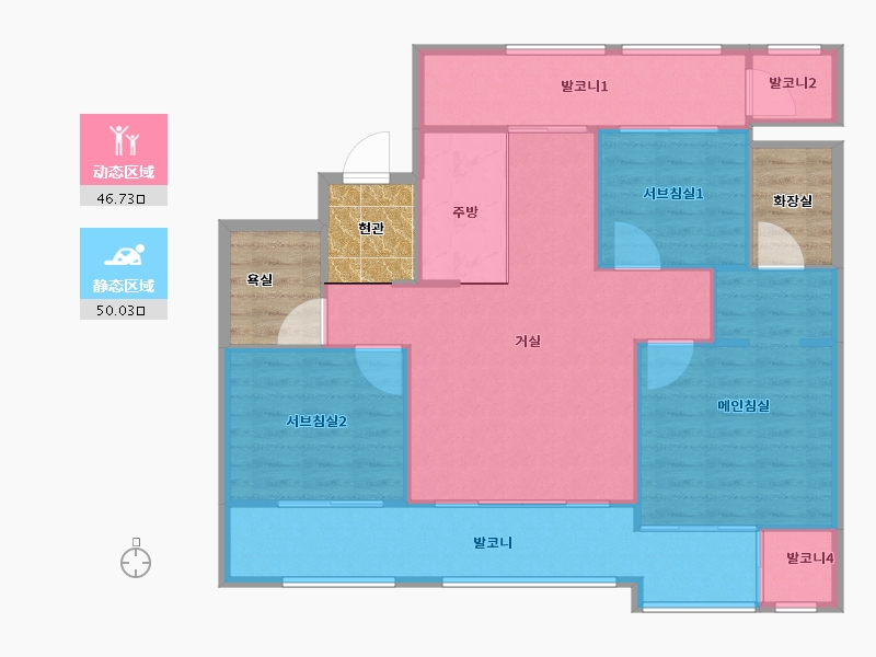 경기도-하남시-미사강변골든센트로-100.58-户型库-动静分区