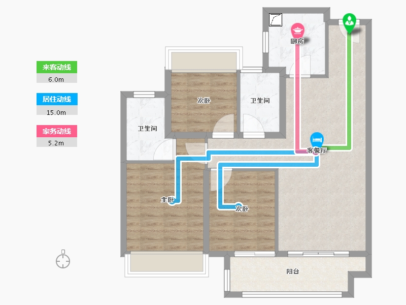 江苏省-无锡市-学府壹号-85.00-户型库-动静线