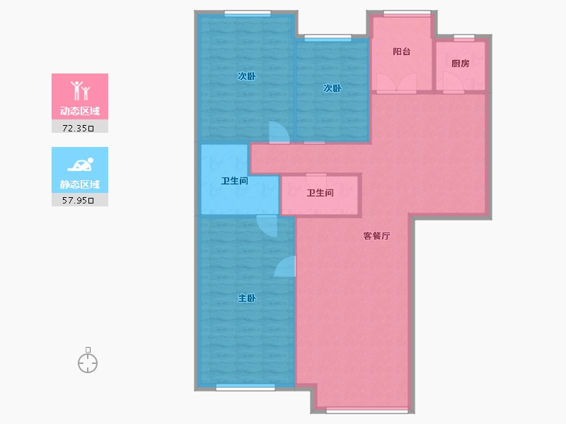 北京-北京市-远大园-一区-140.00-户型库-动静分区