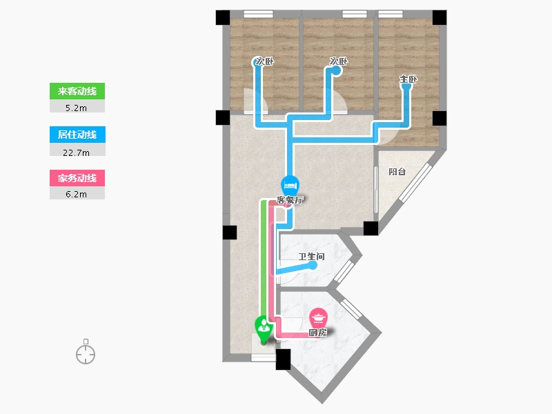 广东省-广州市-银德大厦-62.02-户型库-动静线