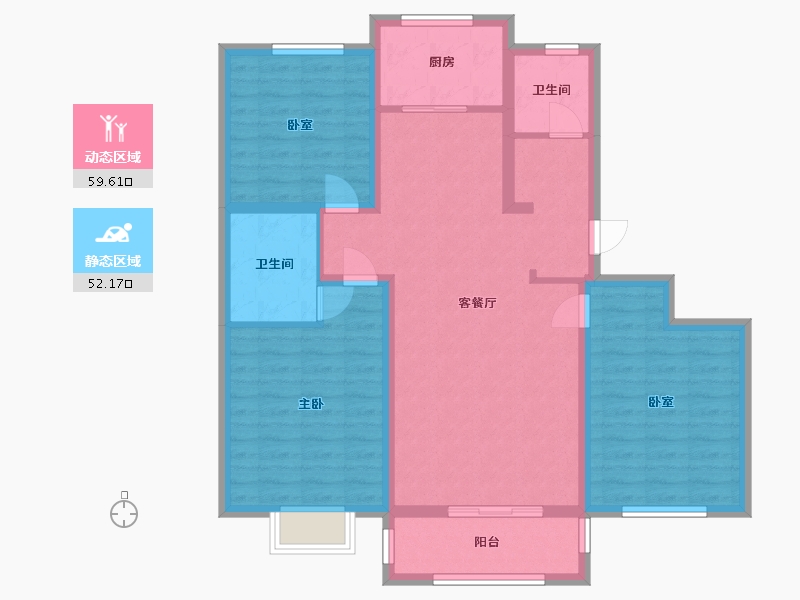 河南省-济源市-和谐家园-100.00-户型库-动静分区