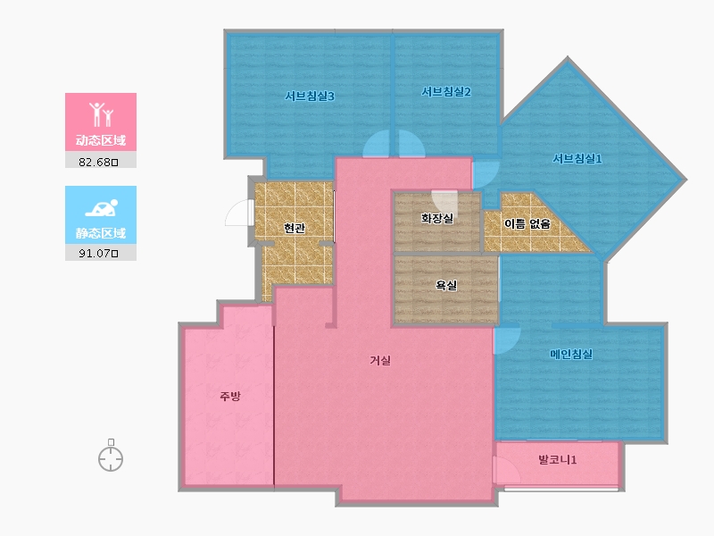 경기도-하남시-우남퍼스트빌리젠트-190.39-户型库-动静分区