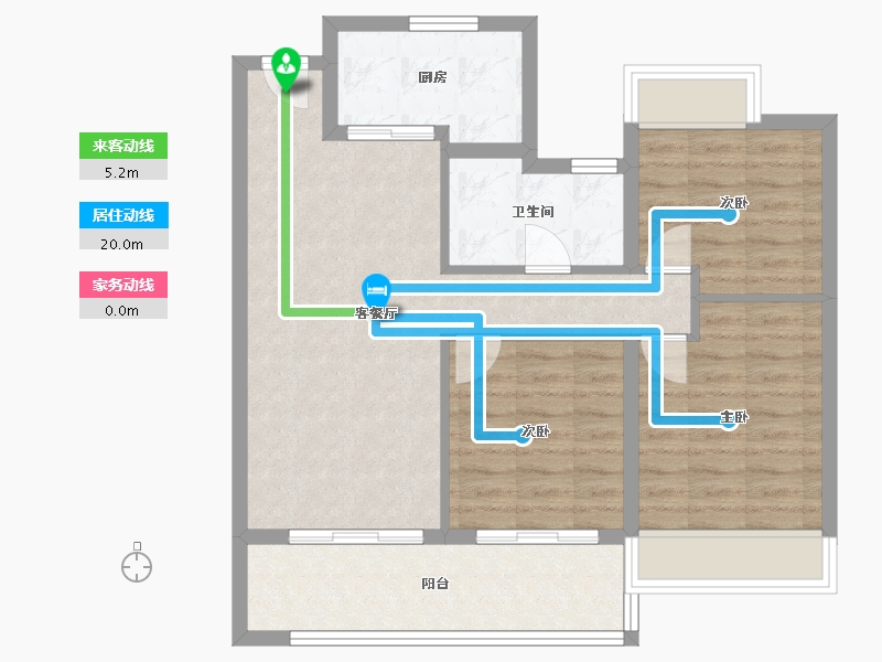 江苏省-苏州市-都会上品花园-79.00-户型库-动静线