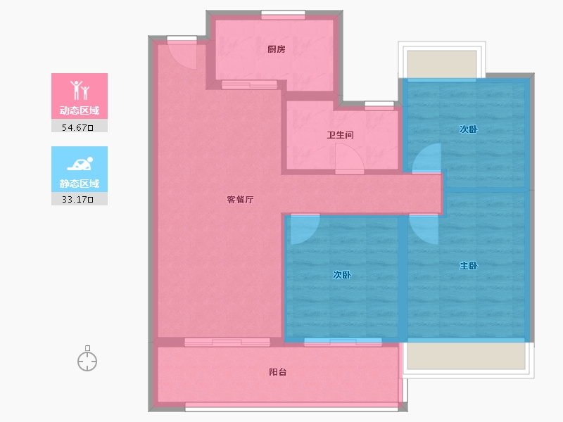 江苏省-苏州市-都会上品花园-79.00-户型库-动静分区