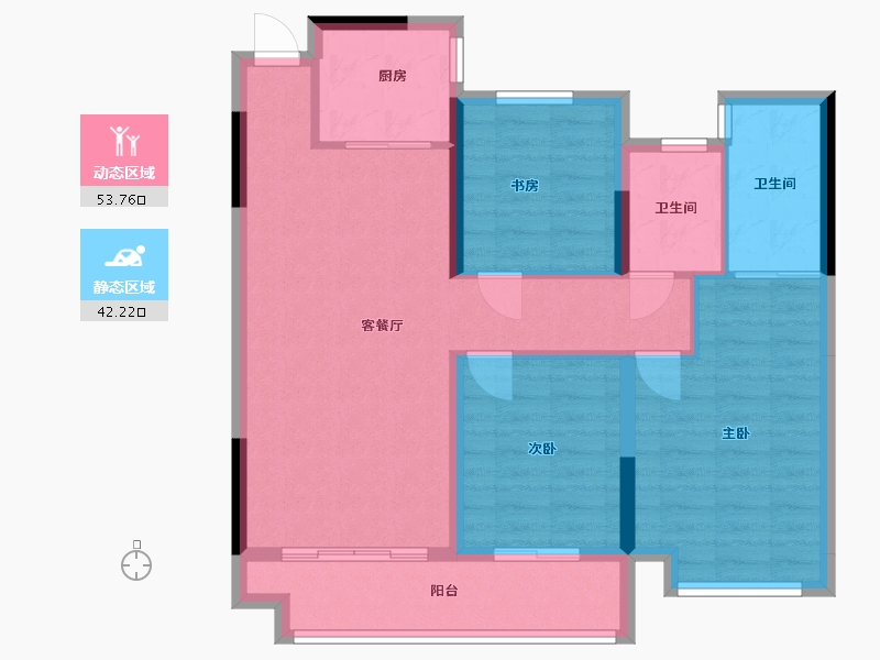 安徽省-马鞍山市-东誉城-90.00-户型库-动静分区