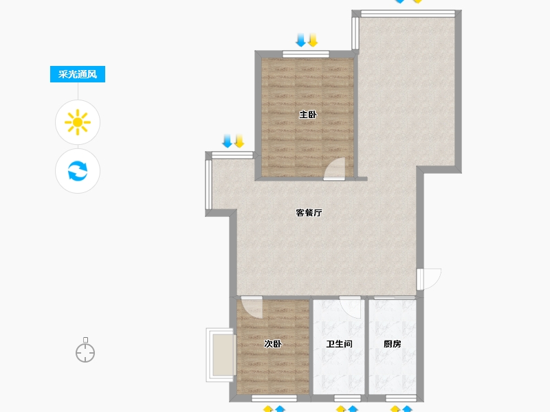 浙江省-宁波市-天庐苑-144.75-户型库-采光通风