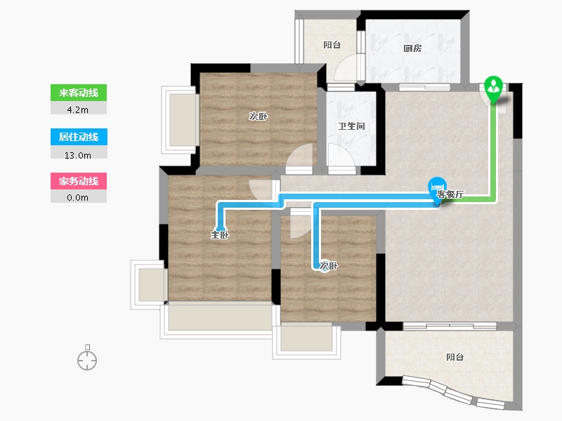 四川省-成都市-朗诗·观山樾-101.03-户型库-动静线