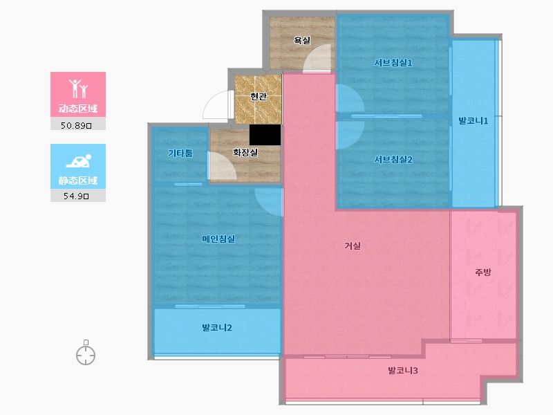 서울특별시-강남구-삼성힐스테이트1단지-108.02-户型库-动静分区