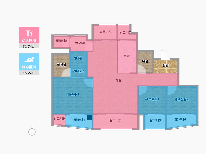 서울특별시-강서구-마곡엠밸리7단지-111.51-户型库-动静分区