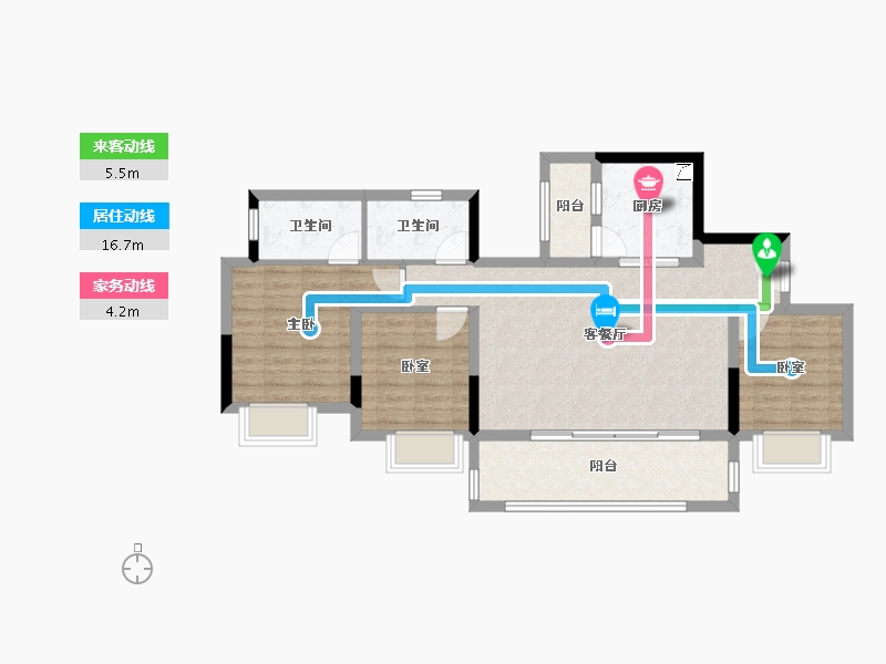 四川省-成都市-奥园锦官芳华-108.00-户型库-动静线