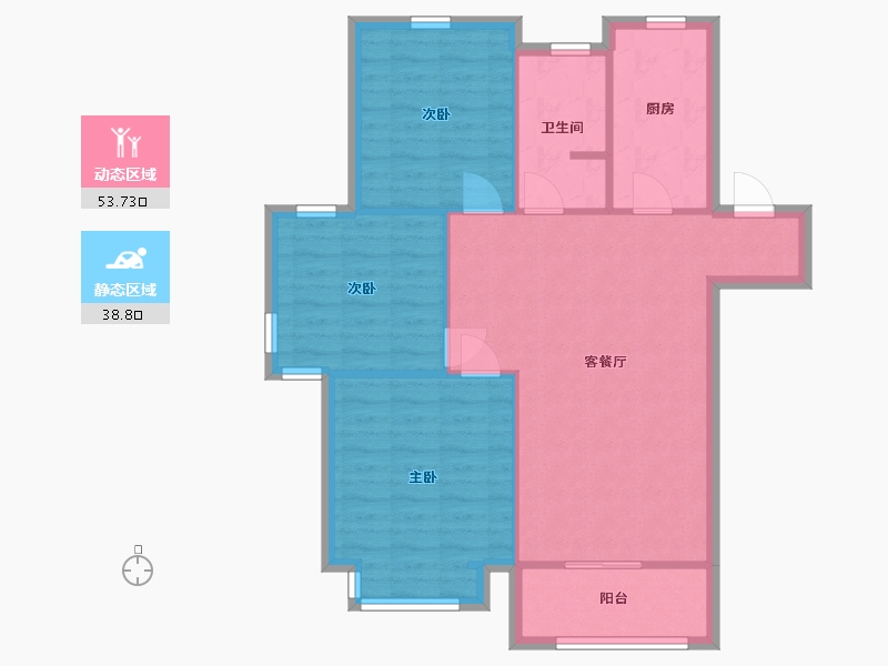 江苏省-徐州市-绿地商务城梵顿公馆-89.00-户型库-动静分区