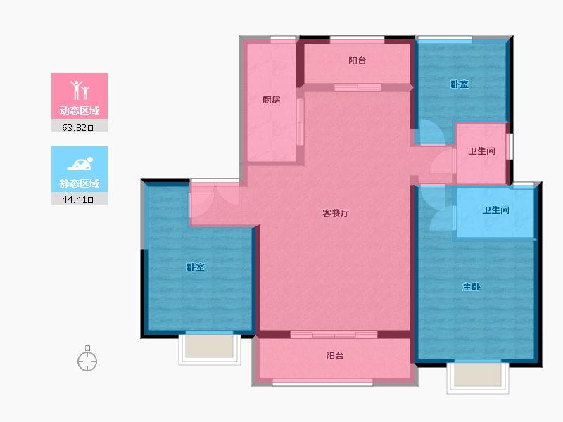 河北省-廊坊市-御东珺璟-120.00-户型库-动静分区