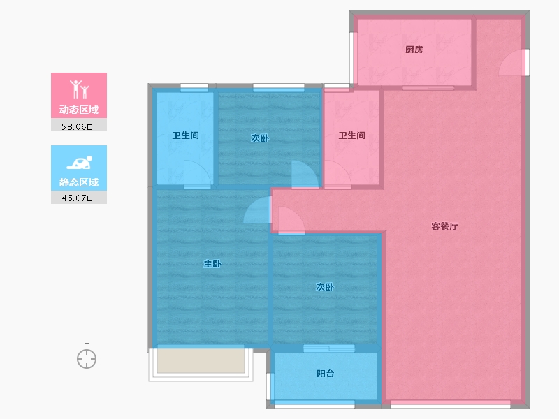 山东省-济南市-万和府-120.00-户型库-动静分区