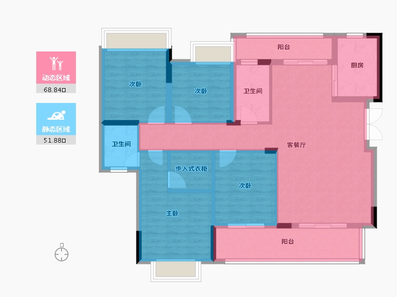 四川省-广安市-澜悦府·东院-99.00-户型库-动静分区