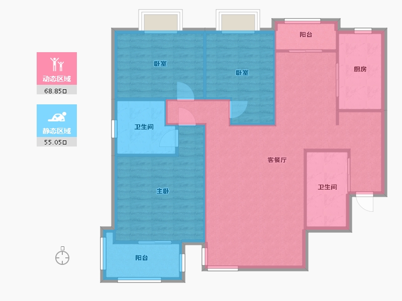 河北省-石家庄市-曲江澜山-114.00-户型库-动静分区