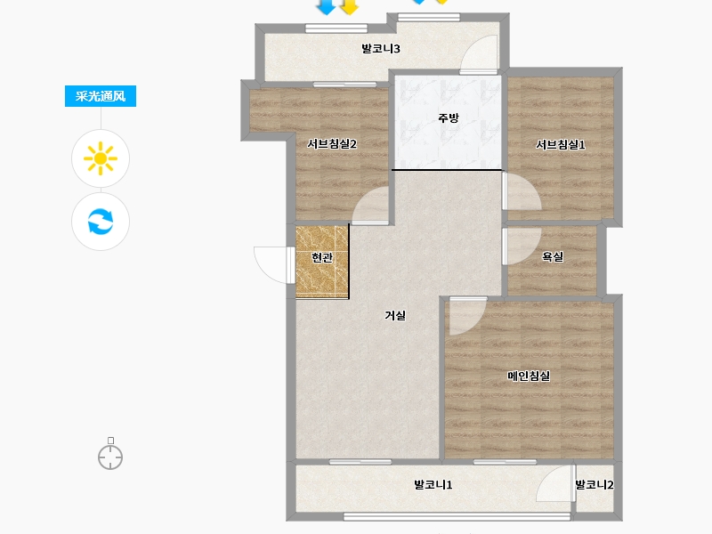 서울특별시-광진구-광장극동2차-83.24-户型库-采光通风