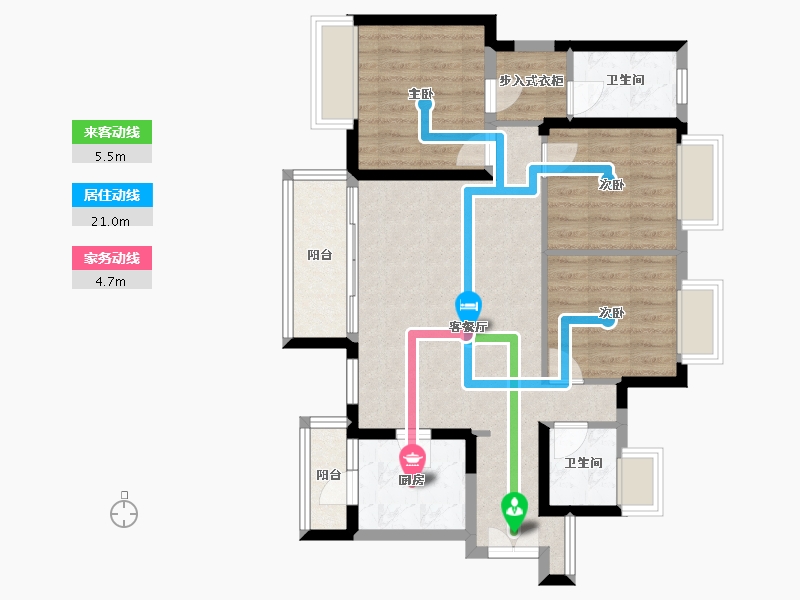 四川省-成都市-梧桐栖-88.00-户型库-动静线