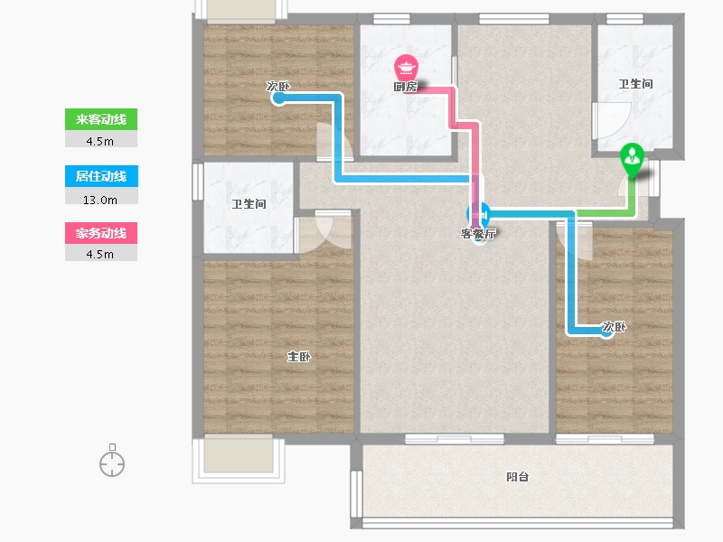 湖北省-孝感市-状元城-93.75-户型库-动静线