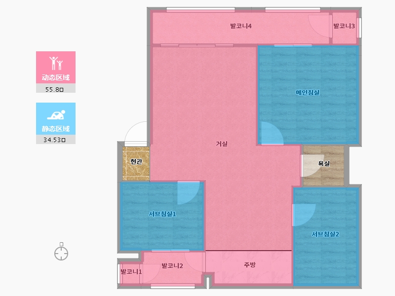 서울특별시-강서구-신안(422)-88.29-户型库-动静分区