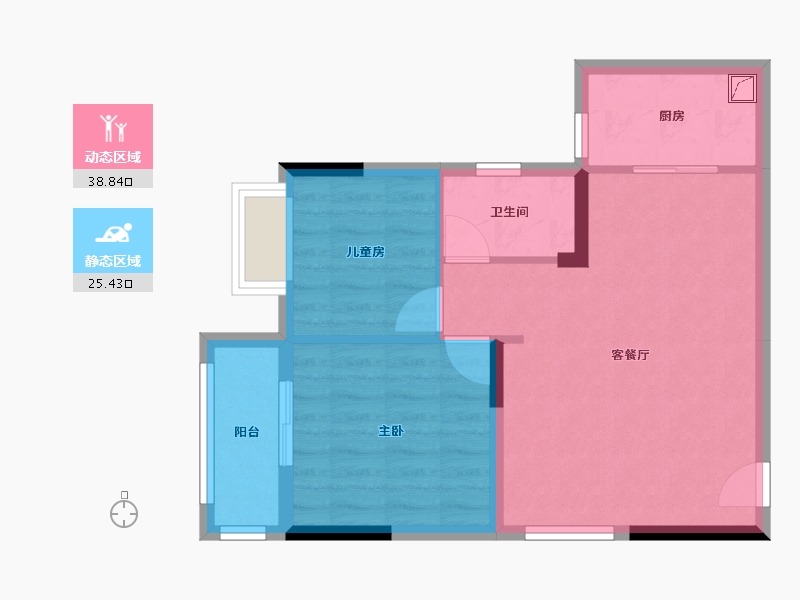 广西壮族自治区-柳州市-栗园新居-50.00-户型库-动静分区