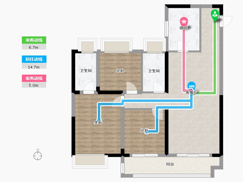 湖北省-武汉市-城投联投江南岸-100.11-户型库-动静线