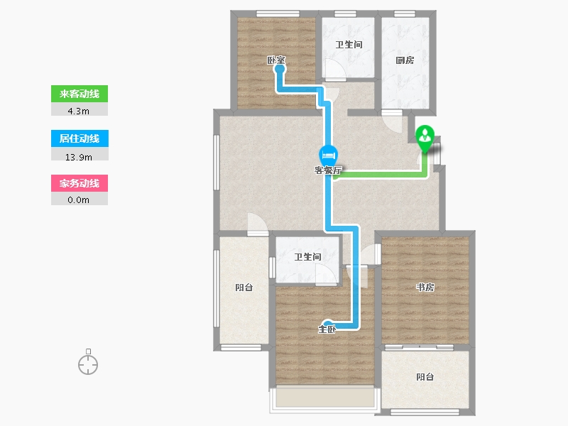 河南省-鹤壁市-浩元名府-115.00-户型库-动静线