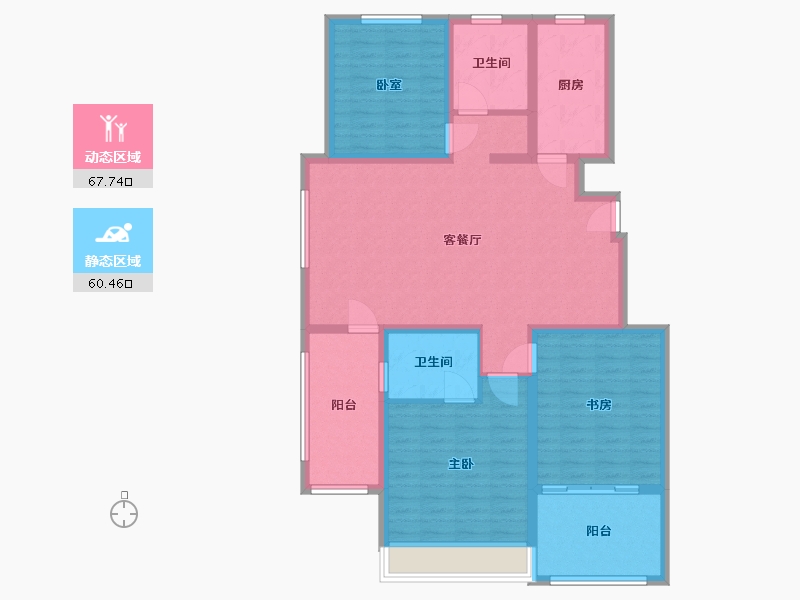 河南省-鹤壁市-浩元名府-115.00-户型库-动静分区