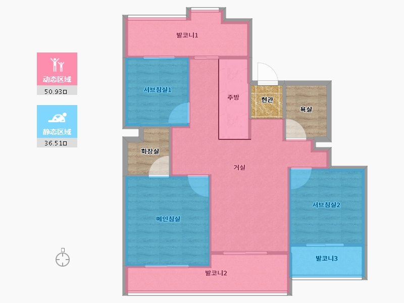 서울특별시-강서구-화곡보람2차-89.97-户型库-动静分区