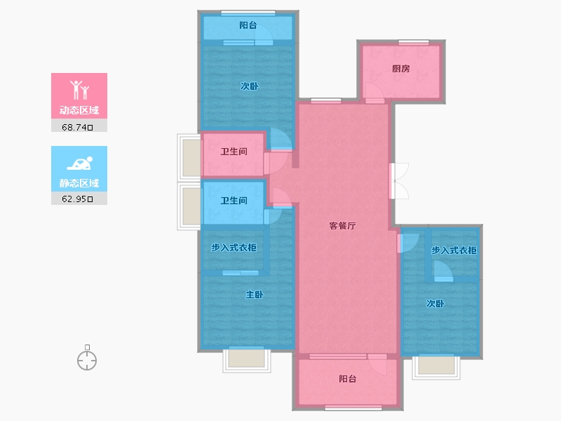 山东省-烟台市-万光中华城-118.00-户型库-动静分区