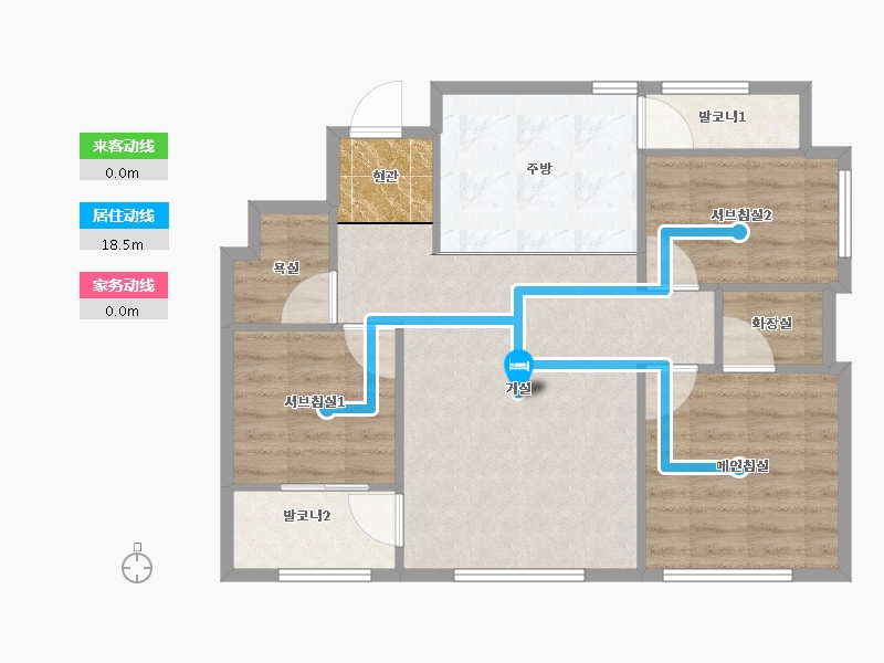 경기도-안양시 만안구-한솔타운-73.98-户型库-动静线