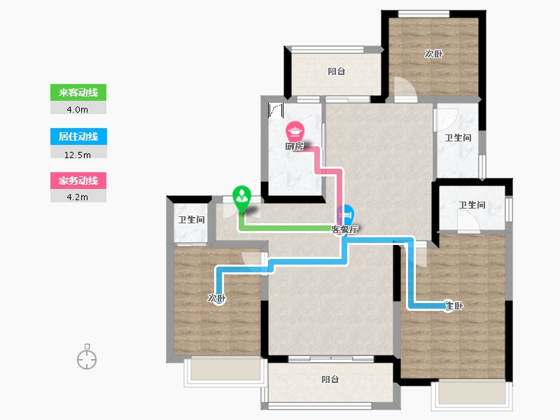 河南省-鹤壁市-东润如园-139.00-户型库-动静线