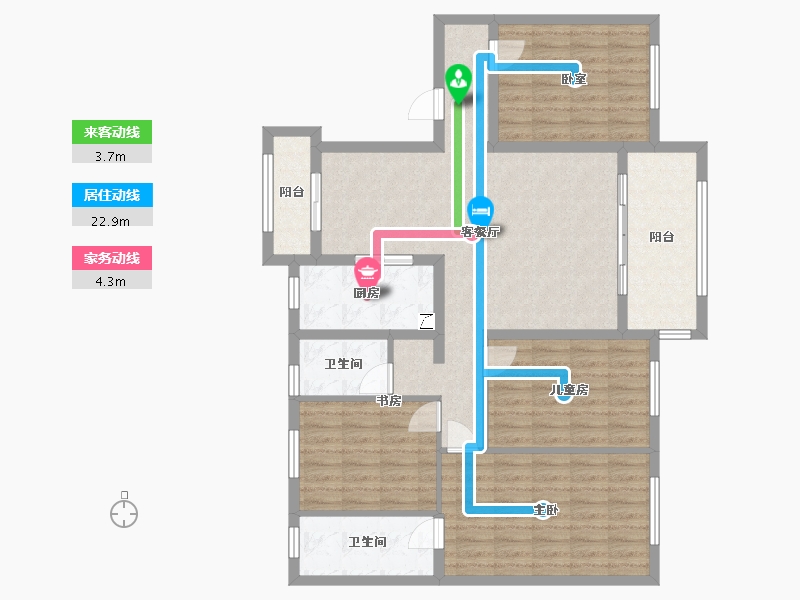 湖南省-衡阳市-碧桂园酃湖世家-150.00-户型库-动静线