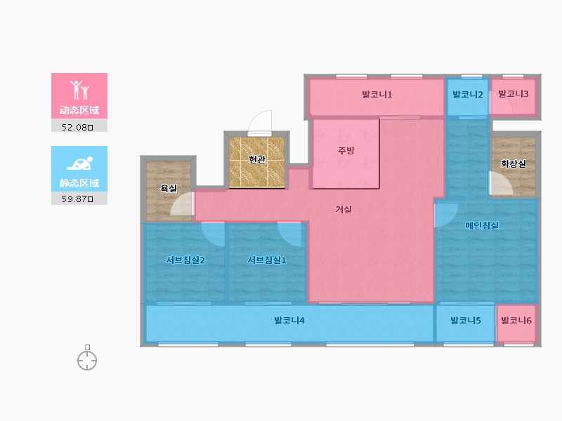 경기도-하남시-미사강변동일하이빌-115.61-户型库-动静分区