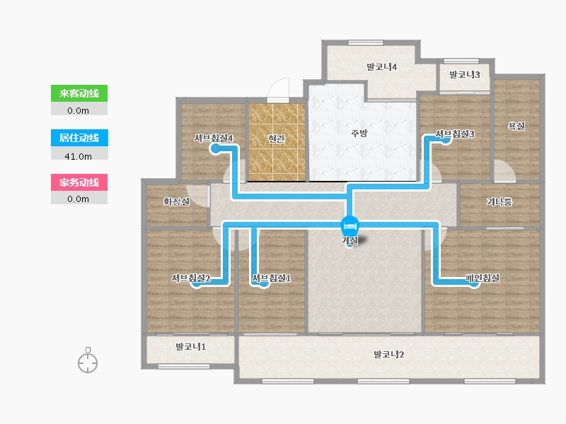 경기도-안양시 동안구-비산한화꿈에그린-171.09-户型库-动静线