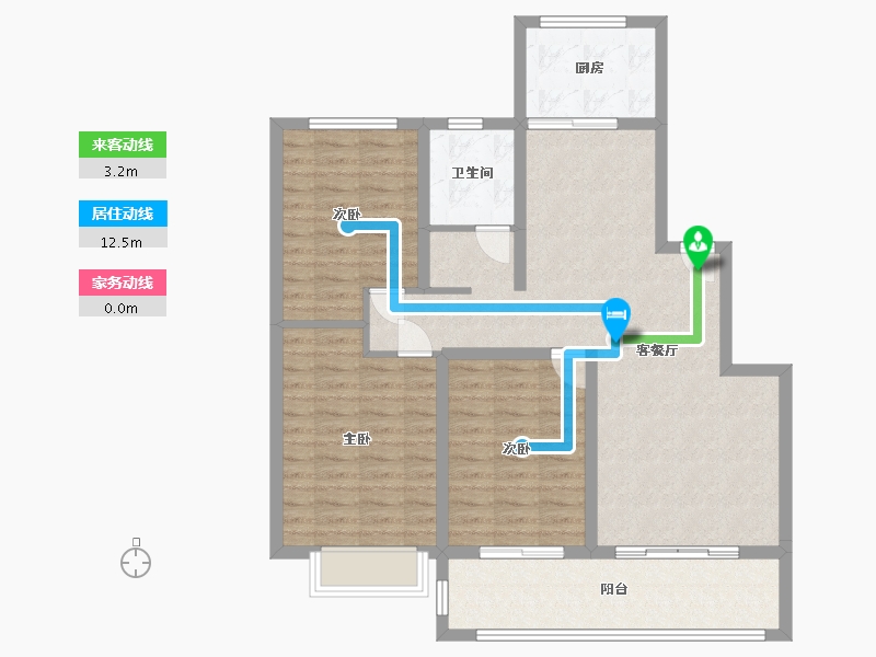 山东省-临沂市-邑东福邸-99.00-户型库-动静线