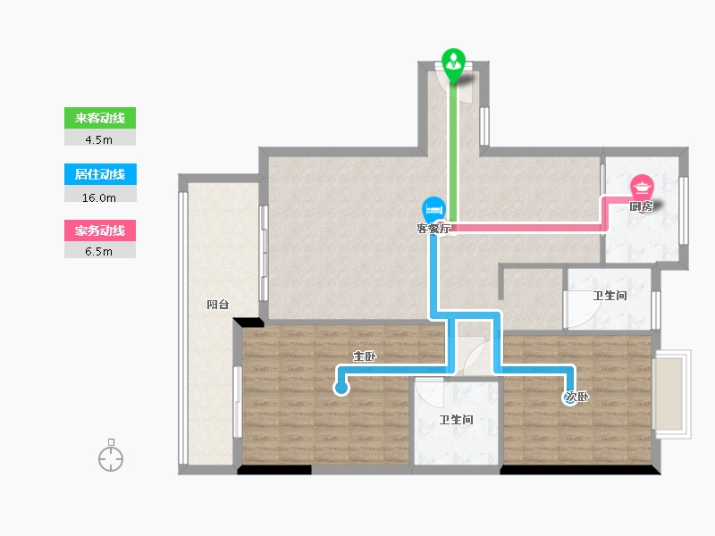 福建省-福州市-东方星城-B区-108.00-户型库-动静线