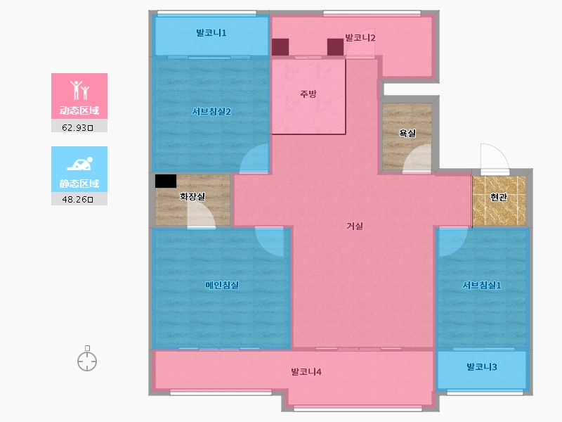 서울특별시-강동구-암사한솔-112.75-户型库-动静分区