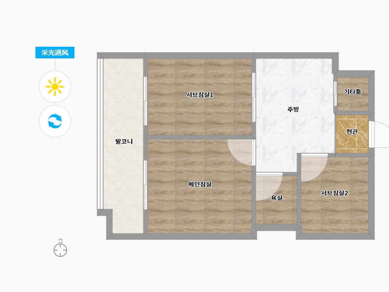 서울특별시-강서구-가양2단지성지-48.00-户型库-采光通风