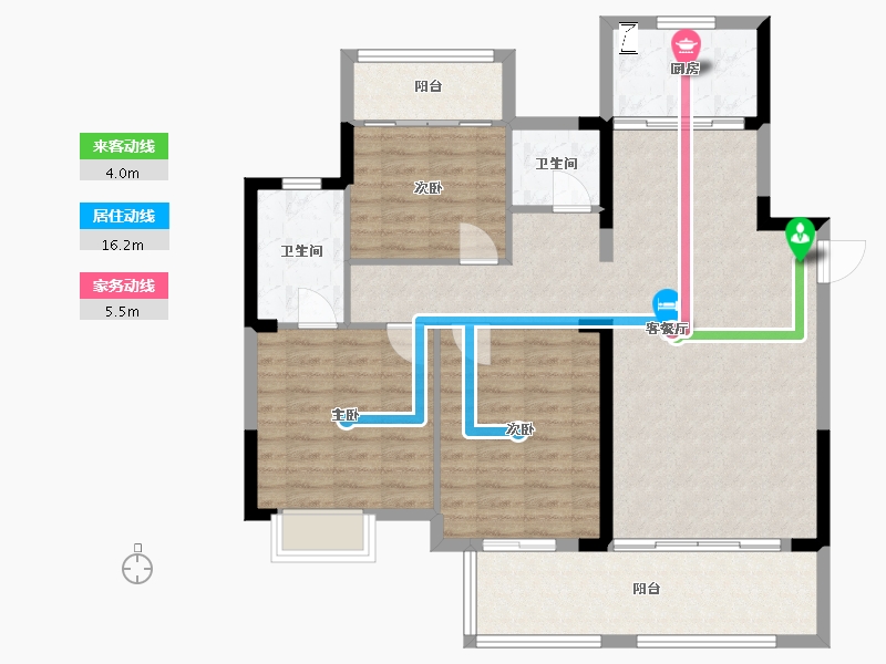 江西省-赣州市-天玺华府-107.00-户型库-动静线