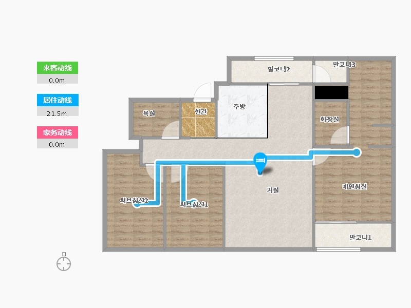 서울특별시-강남구-강남LH1단지(e편한세상)-112.87-户型库-动静线