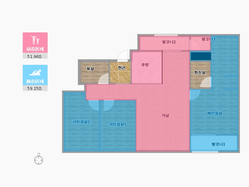 서울특별시-강남구-강남LH1단지(e편한세상)-112.87-户型库-动静分区