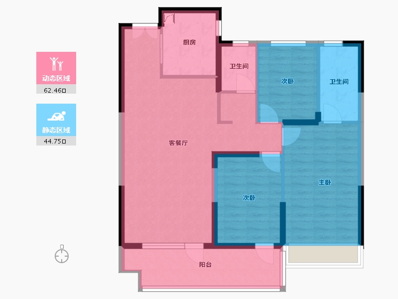 山东省-济宁市-铜锣湾新天地-96.22-户型库-动静分区