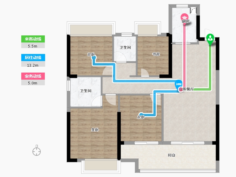 福建省-三明市-翡翠滨江-100.00-户型库-动静线