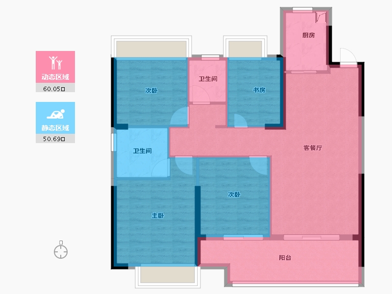 福建省-三明市-翡翠滨江-100.00-户型库-动静分区