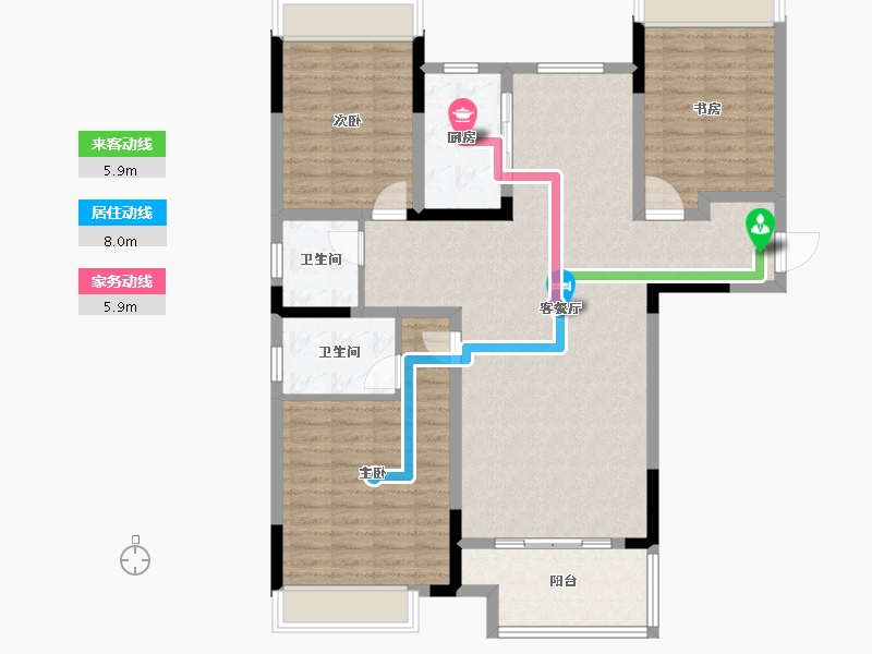 河南省-驻马店市-同信江屿洲-115.00-户型库-动静线