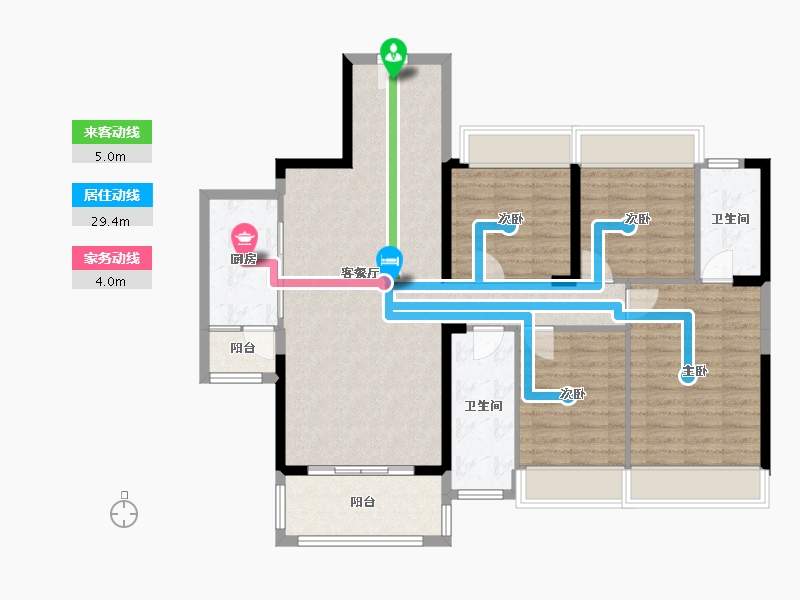 广东省-云浮市-汇景城-115.00-户型库-动静线