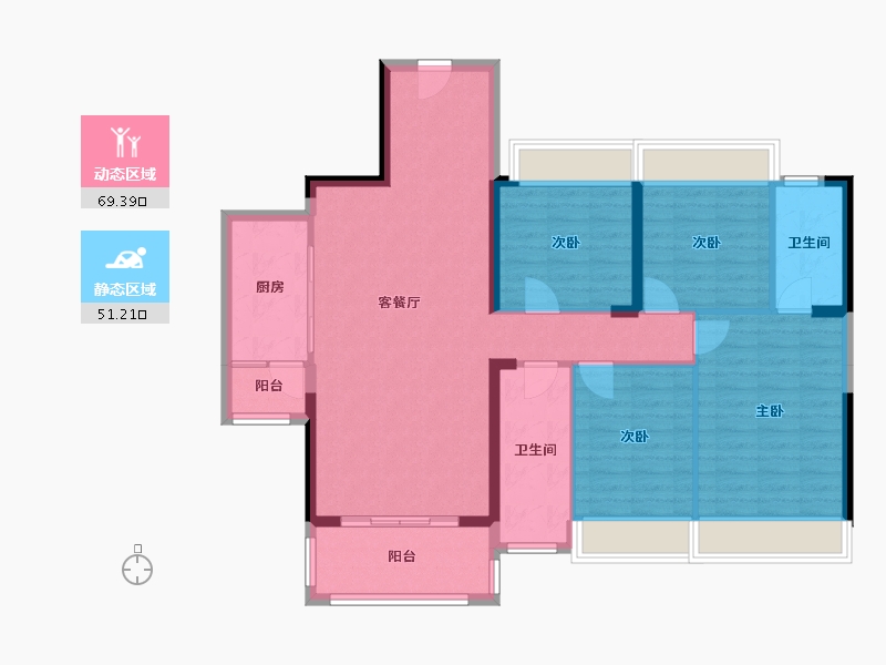 广东省-云浮市-汇景城-115.00-户型库-动静分区