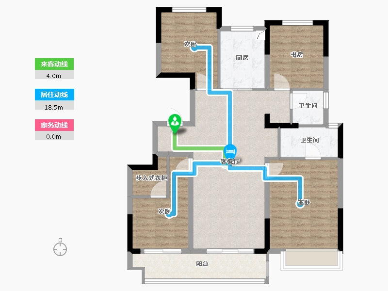 浙江省-嘉兴市-云悦-106.00-户型库-动静线