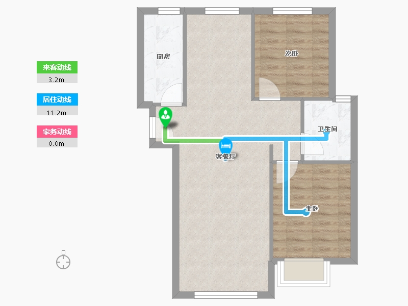 河北省-廊坊市-中建和悦国际-68.86-户型库-动静线